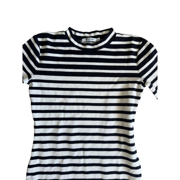 T ALEXANDER WANG Navy White Striped Short Sleeve Mini Dress Size Small - Picture 8 of 8